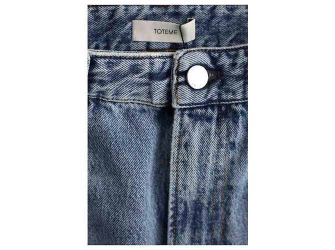 Totême Jeans dritti in cotone blu - vista 3
