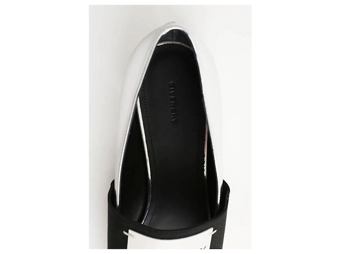 Givenchy Bailarinas de cuero plateadas Plata - vista 5