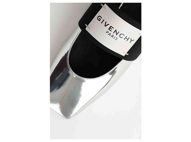 Givenchy Bailarinas de cuero plateadas Plata - vista 6