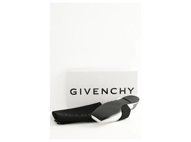 Givenchy Bailarinas de cuero plateadas Plata - vista 7