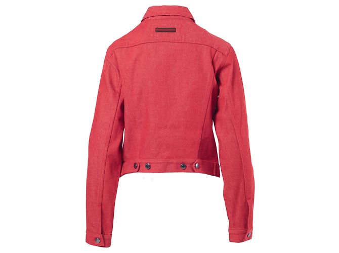Gucci Denim rote Jacke - 90er - Ansicht 3