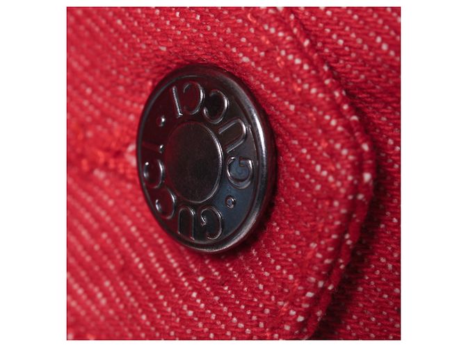 Gucci Denim rote Jacke - 90er - Ansicht 5