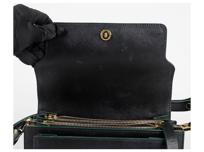Marni Mittelgroße Schulter-Crossbody-Tasche Schwarz - Ansicht 7