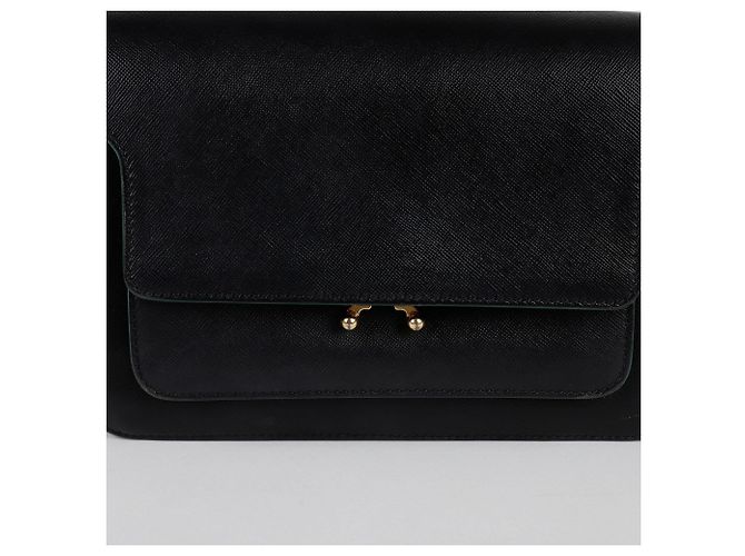 Marni Mittelgroße Schulter-Crossbody-Tasche Schwarz - Ansicht 8