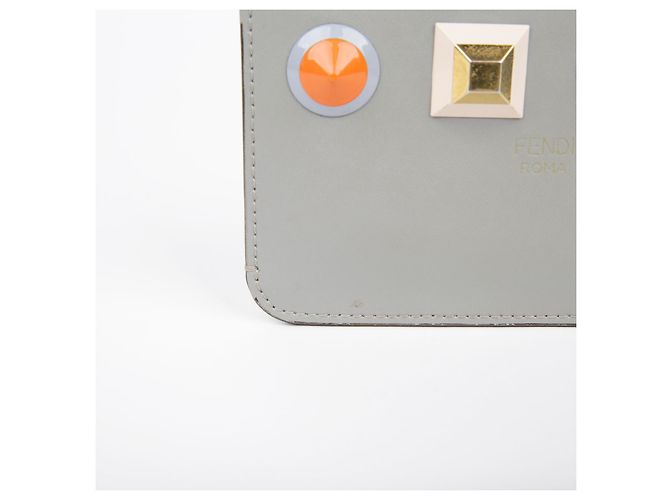 Fendi Portafoglio con borchie arcobaleno Marrone - vista 3