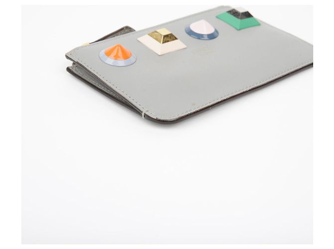 Fendi Portafoglio con borchie arcobaleno Marrone - vista 8