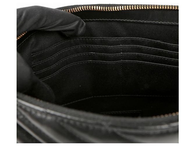 Saint Laurent Pochette per tablet con monogramma Nero - vista 10