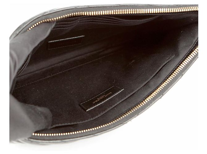Saint Laurent Pochette per tablet con monogramma Nero - vista 11