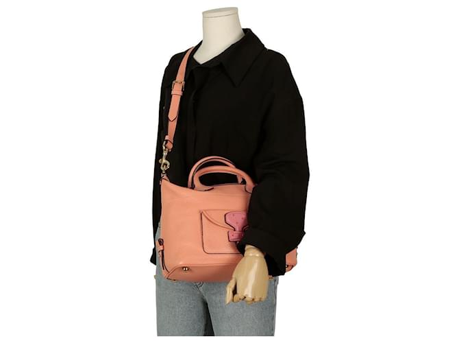 Loewe Borsa a Spalla May Tote Rosa - vista 12