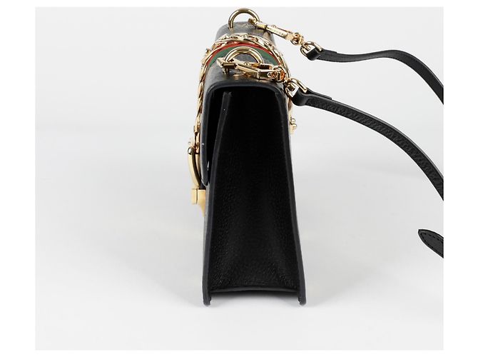 Gucci Silvie Vista Piccola Borsa a Spalla Nero - vista 3