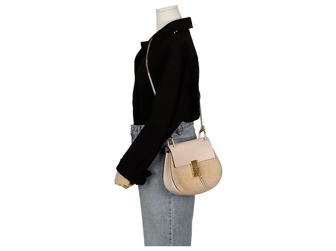 Chloé Kleine Drew Schultertasche Pink - Ansicht 12