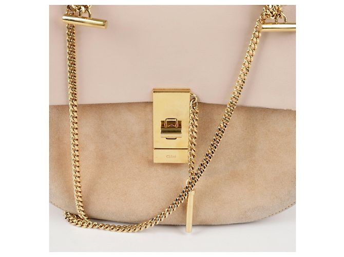 Chloé Kleine Drew Schultertasche Pink - Ansicht 2