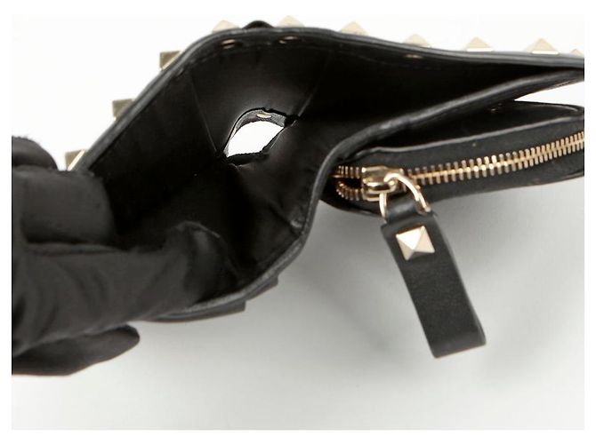 Valentino Portafoglio bi-fold Rockstud - vista 9