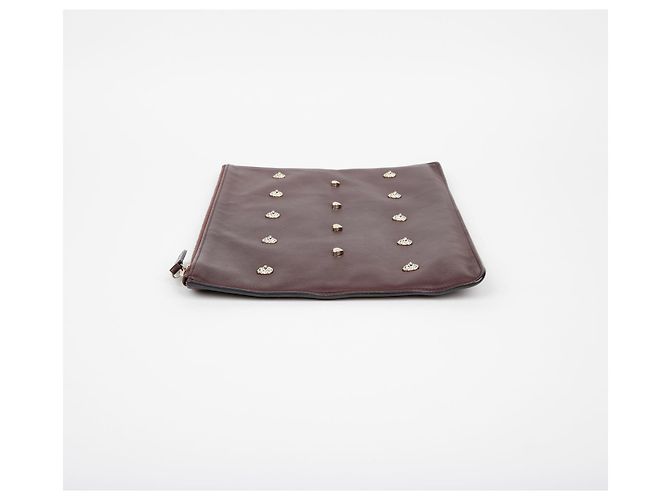 Bolso Mulberry Collar Stud de cuero burdeos - vista 5