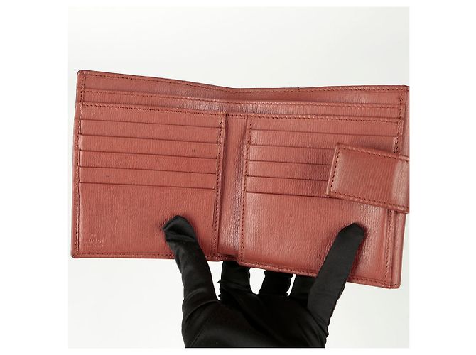 Gucci Interlocking Flap Medium Wallet Pink - view 14