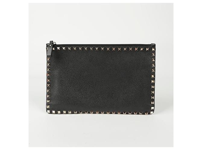 Valentino Clutch Rockstud Nero - vista 2