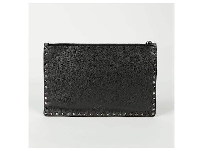 Valentino Clutch Rockstud Nero - vista 3