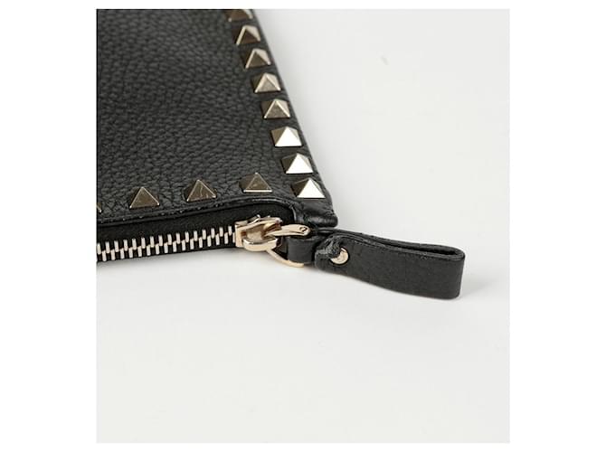 Valentino Clutch Rockstud Nero - vista 8