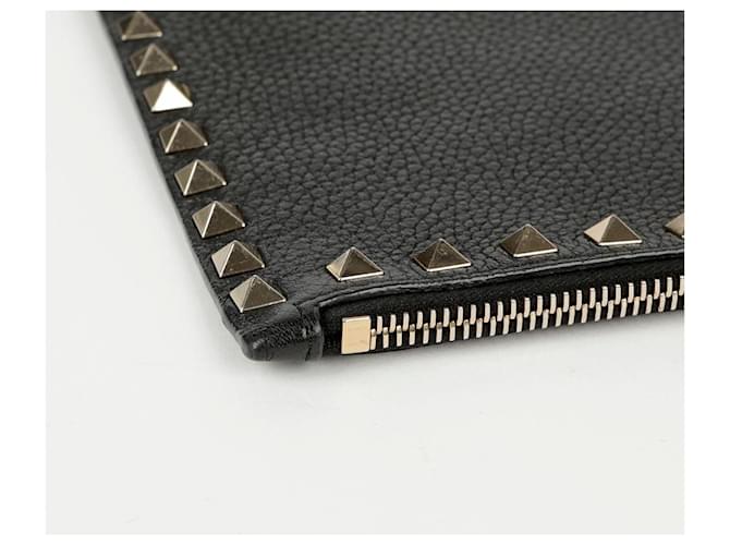 Valentino Clutch Rockstud Nero - vista 9