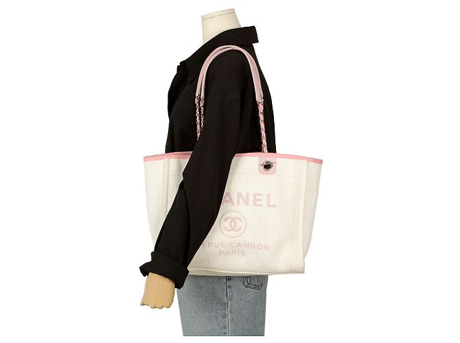 Chanel Deauville Medium Schultertasche Pink - Ansicht 12