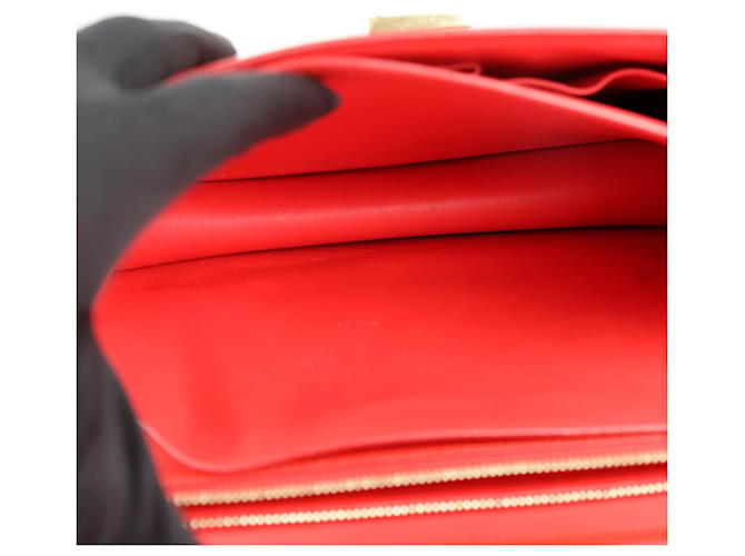 Classic Box Céline Borsa a spalla classica media Rosso - vista 11