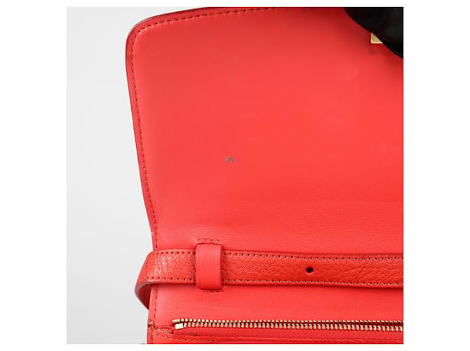 Classic Box Céline Borsa a spalla classica media Rosso - vista 12