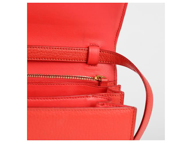 Classic Box Céline Borsa a spalla classica media Rosso - vista 13