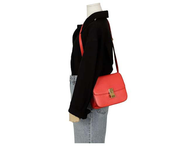 Classic Box Céline Borsa a spalla classica media Rosso - vista 14