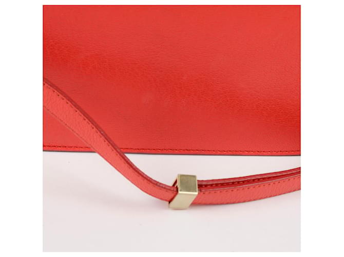 Classic Box Céline Borsa a spalla classica media Rosso - vista 6