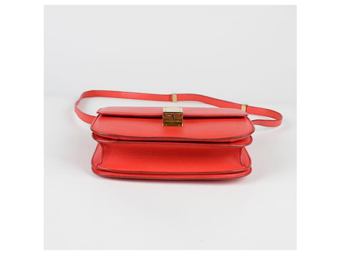 Classic Box Céline Borsa a spalla classica media Rosso - vista 8