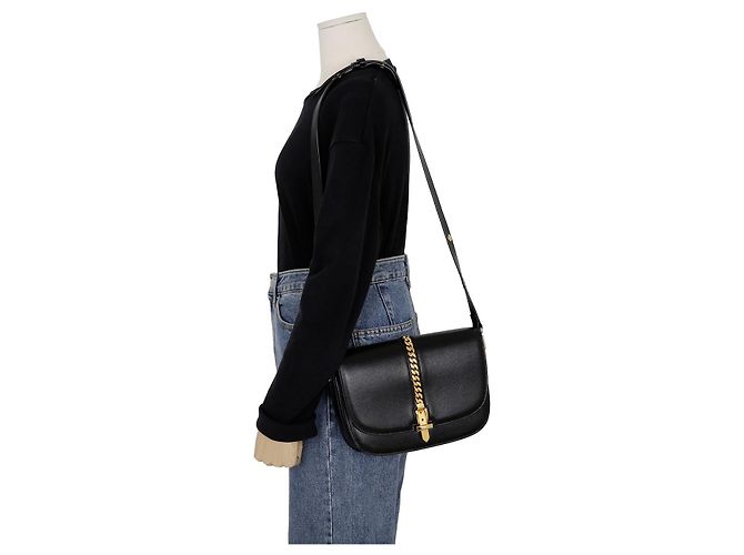 Gucci Borsa a Spalla Silvy Piccola Nero - vista 10