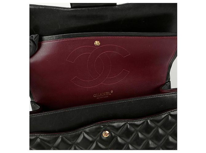 Chanel Borsa a tracolla classica con pattina grande Nero - vista 16