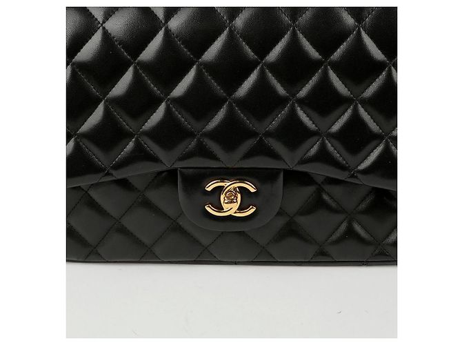 Chanel Borsa a tracolla classica con pattina grande Nero - vista 3
