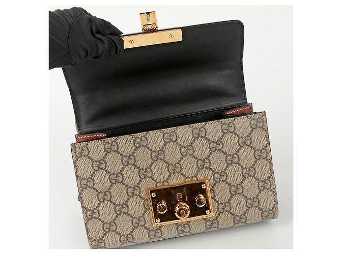 Gucci Borsa a spalla incrociata Paddlelock Small Nero - vista 10