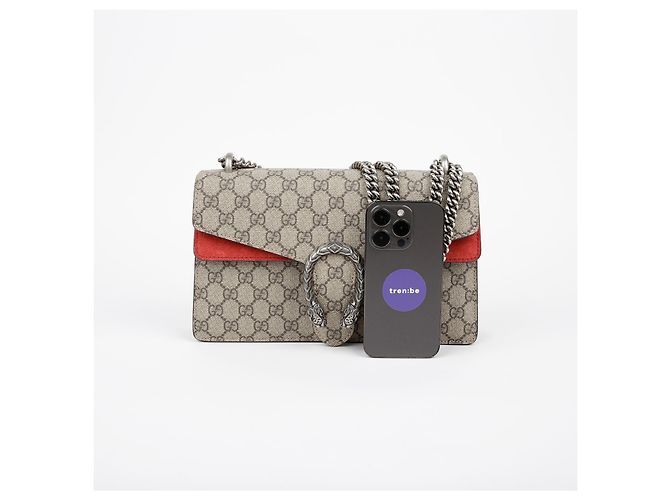 Gucci Borsa a spalla Diodorus con catena piccola Marrone - vista 5
