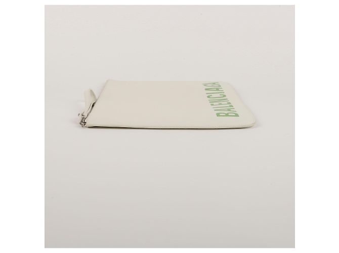 Balenciaga Clutch Logo Verde - vista 10