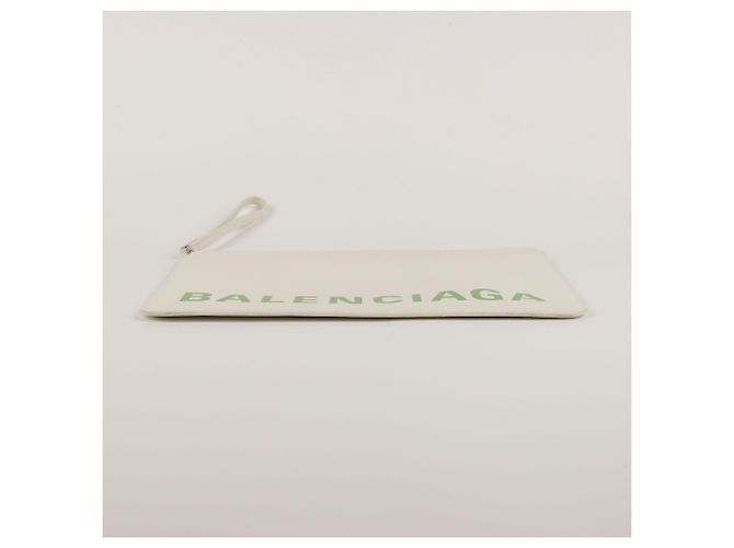 Balenciaga Clutch Logo Verde - vista 12