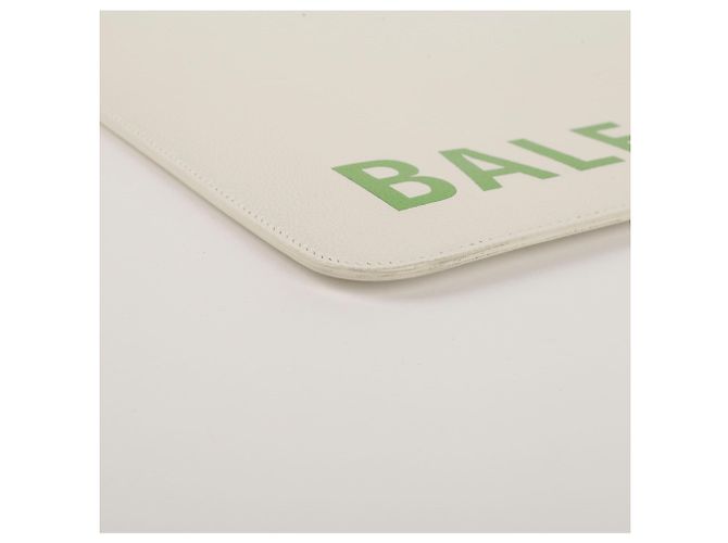 Balenciaga Clutch Logo Verde - vista 13