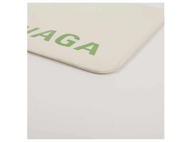 Balenciaga Clutch Logo Verde - vista 14