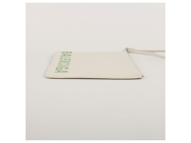 Balenciaga Clutch Logo Verde - vista 15