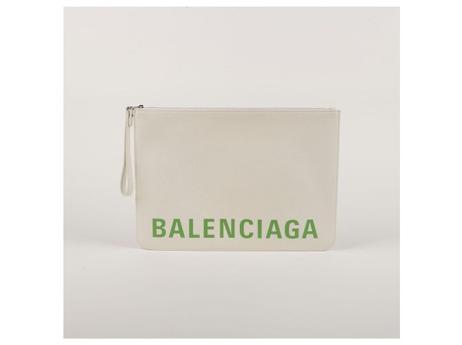 Balenciaga Clutch Logo Verde - vista 2