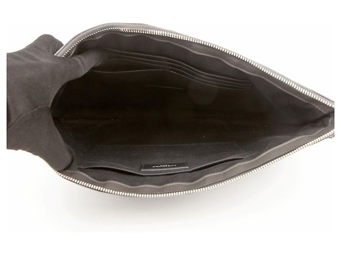 Saint Laurent Clutch Porta Documenti Monogram Marrone - vista 10