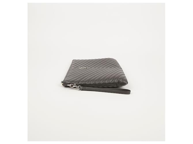 Saint Laurent Clutch Porta Documenti Monogram Marrone - vista 3