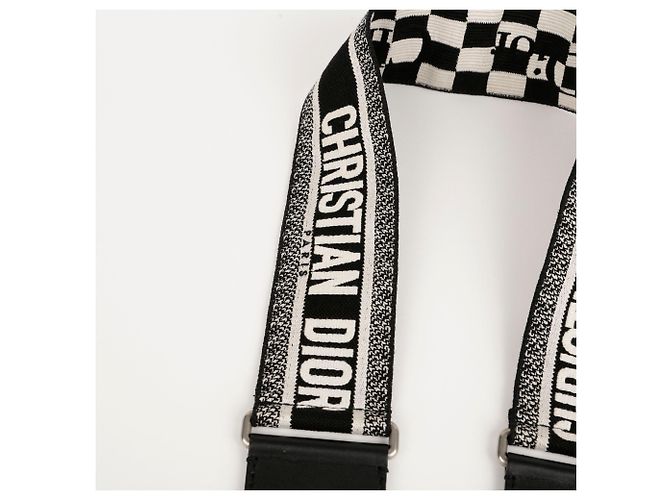 Dior Houndstooth Ring Shoulder Strap Black - view 2