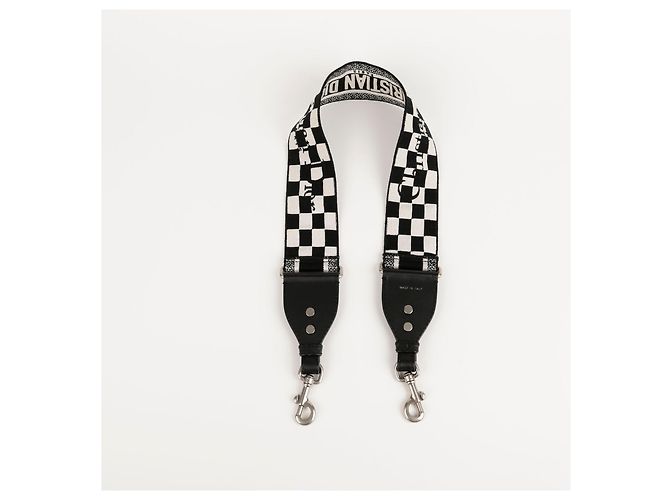 Dior Houndstooth Ring Shoulder Strap Black - view 4