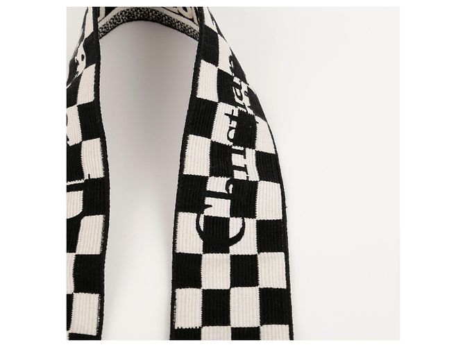 Dior Houndstooth Ring Shoulder Strap Black - view 5