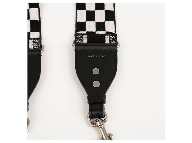 Dior Houndstooth Ring Shoulder Strap Black - view 6