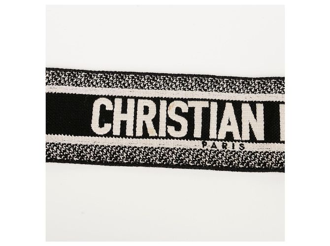 Dior Houndstooth Ring Shoulder Strap Black - view 7