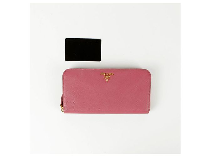 Saffiano Prada Cartera redonda Rosa - vista 12