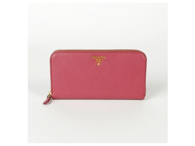 Saffiano Prada Cartera redonda Rosa - vista 2